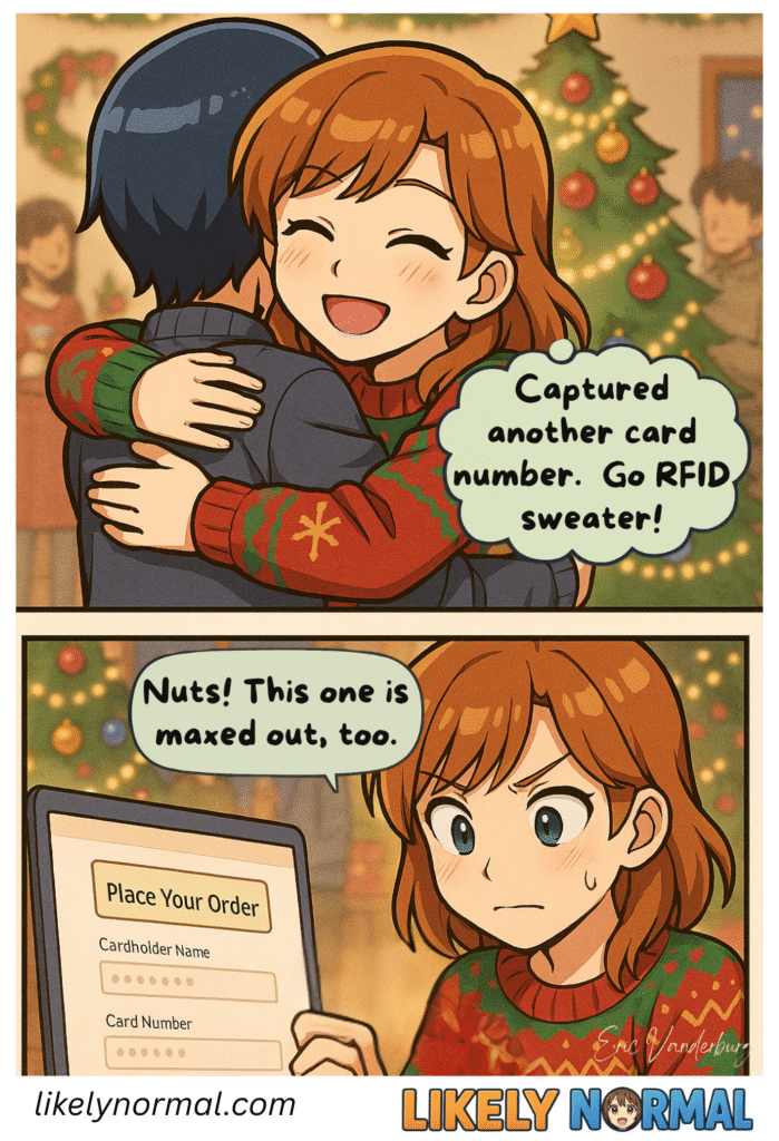 Christmas RFID Sweater Theft